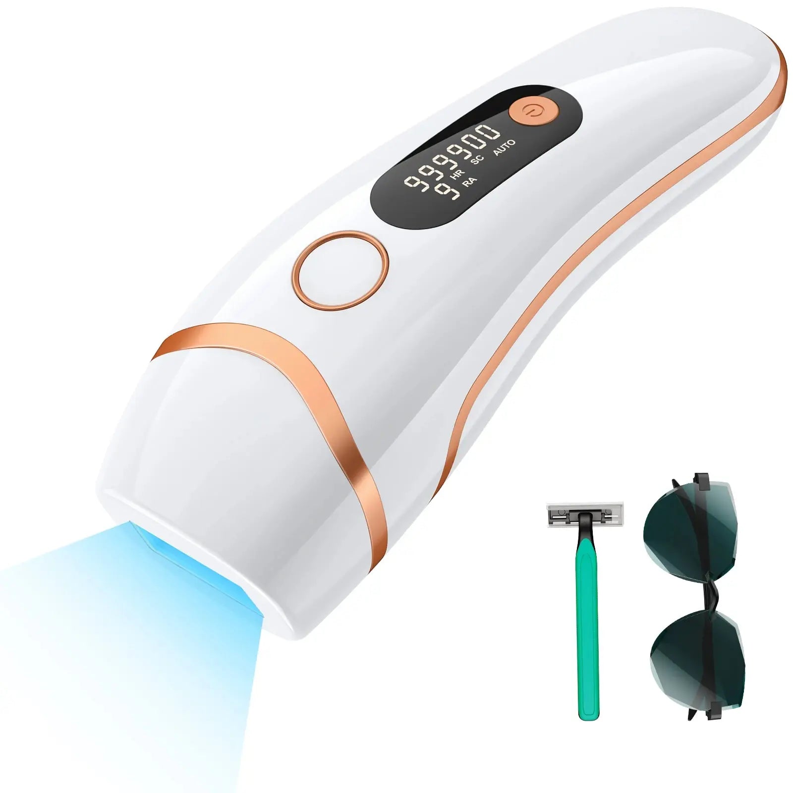 IPL Devices Hair Removal Laser 17J 999900 Light Pulses HR/SC/RA 9 Levels Whole Body Painless Hair Removal Home Use For Men Women