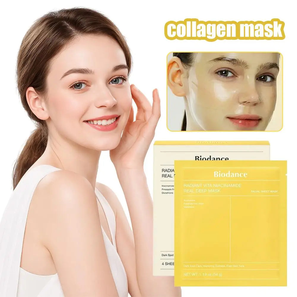 Biodance Bio-Collagen Deep Hydrating Gel Mask, Nighttime Moisturizing, Shrinking Pores, Improving Elasticity, Deep Hydration