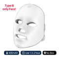 Wireless 7 Colors LED Face Beauty Machine Photon Facial Neck Skin Tighten Rejuvenation Facial Neck Mask